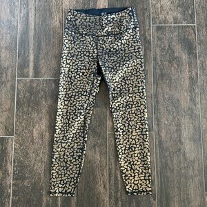 IVL Collective Gold and Black leggings size 6